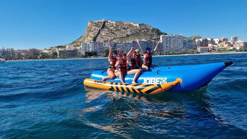 Alicante: Banana ride, Crazy Sofa y Flyfish - The coast ride itself: adrenaline with an experienced skipper