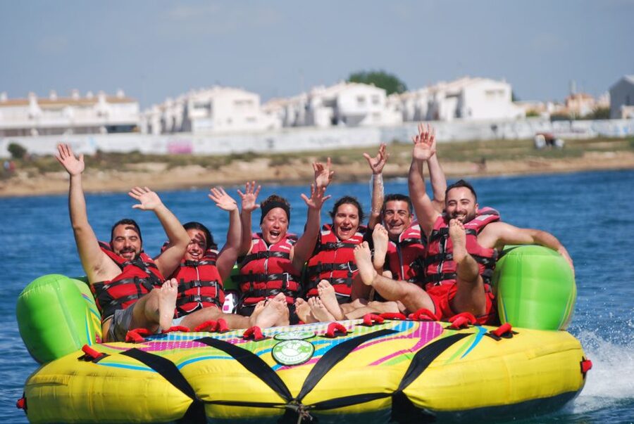 Alicante: Boat Powered Crazy Sofa Ride - The 6-Seat Layout and What the Ride Feels Like