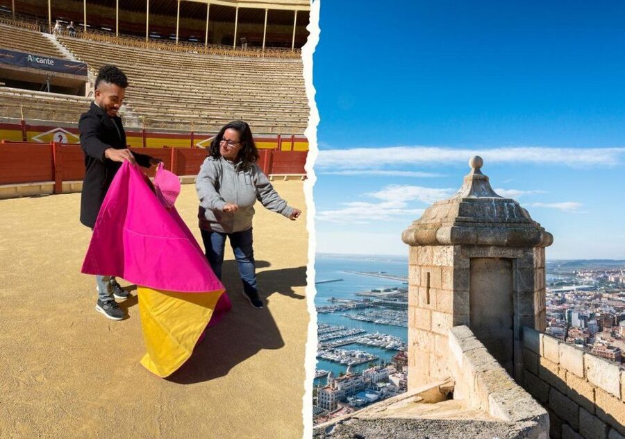 Alicante: Bullring and Castle Guided Tour with Taxi Transfer - Listening to the guide: history with room for questions