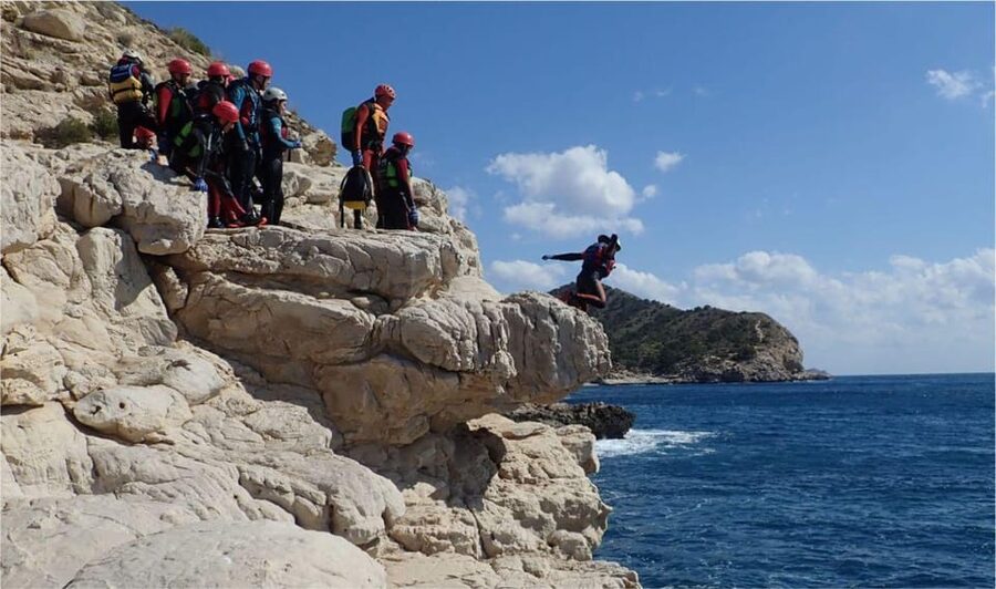 Alicante: Coasteering Adventure on Torres de la Villajoyosa - Guide Styles, from Omar to Greita Adventures