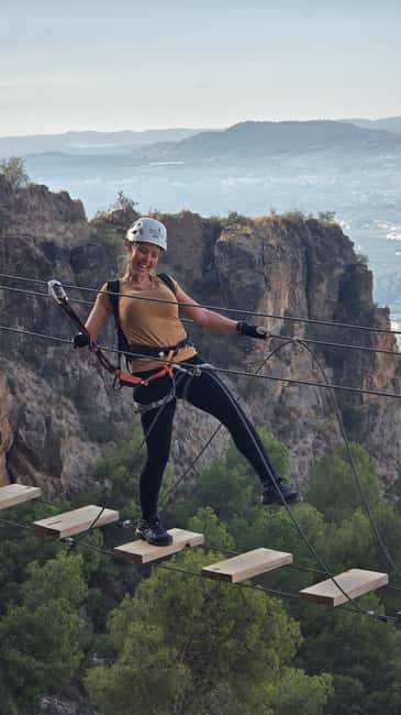 Alicante: Redovan Via Ferrata, family Climb - Kicking off at the Polideportivo Los Pasos, orange-shirt briefing