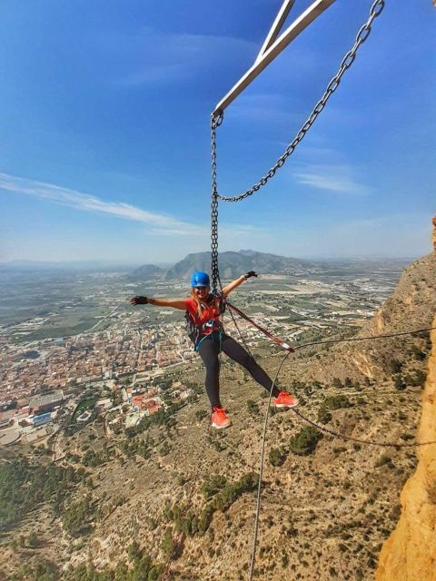Alicante: Redovan Via Ferrata, family Climb - Views at every step: 25 m, 60 m, 90 m, plus long bridges