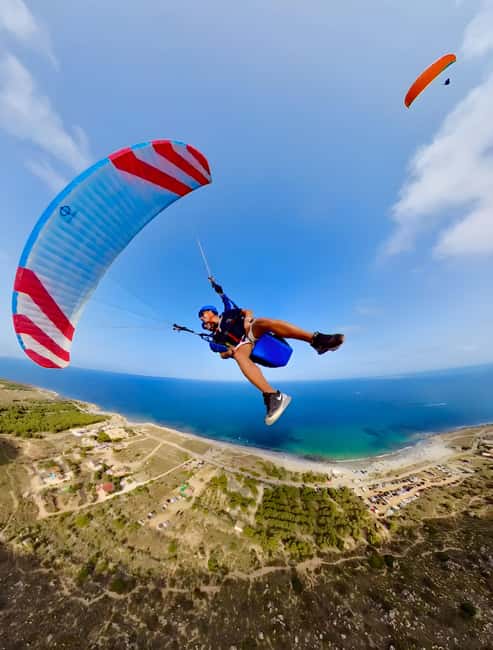 Alicante: Santa Pola, Benidorm Tandem Paragliding Experience - The view payoff: sea air over Santa Pola, Benidorm, and mountain peaks