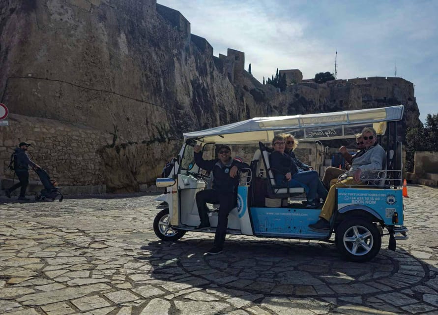 Alicante Tuk Tuk Overview Tour - The route arc: from Plaza Puerta del Mar to the sea-front, then back through Old Town
