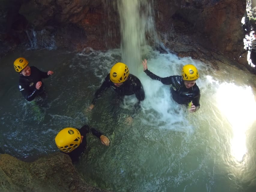 Anna: Guided Canyoning Tour - The finish move: a 20-meter waterfall descent