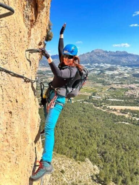 Benidorm: Via ferrata Ponoig, cerca de la Nucia - What to Bring: Shoes, Water, Sunscreen, and a Small Pack