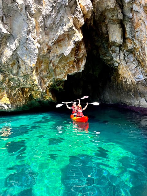 Cala Granadella: Cala en Caló Sea Cave Snorkel & Kayak Tour - From Platja Granadella to the water: what your 2.5 hours really feels like