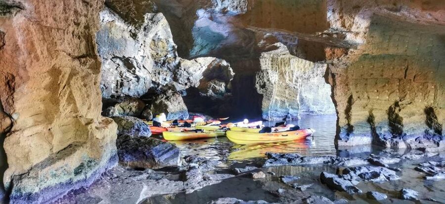 Dénia: Cova Tallada kayak trip - The kayaking route: quick stops that set up big payoff