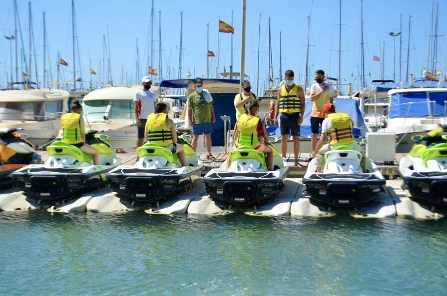 from Torrevieja: Jet ski tour without a license. - Free Riding Time, But With Limits