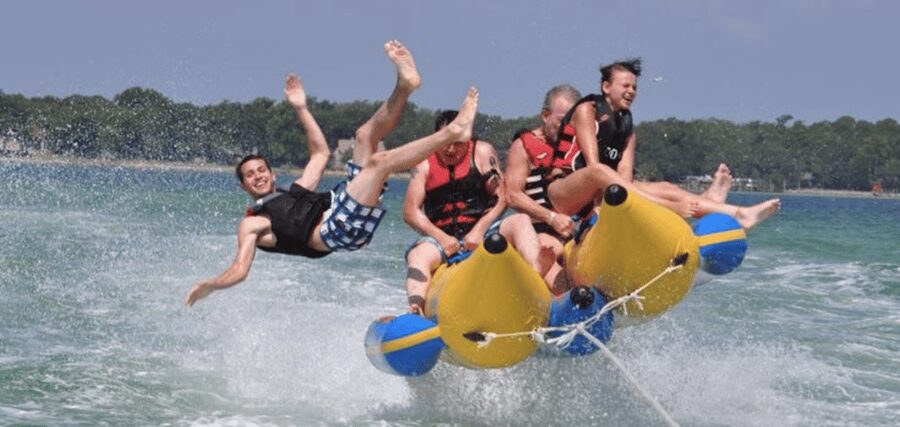 Inflatable-Banana - Safety Vest, Helmet, and a Crew That Speaks Your Language