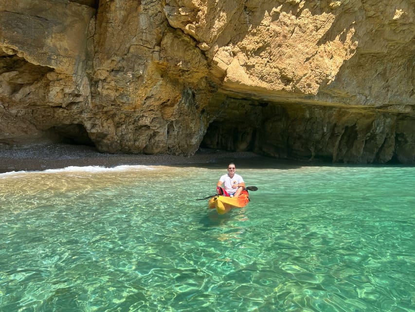 kayak route in granadella javea cave llop marí,cala en caló - Snorkeling and a possible cliff jump, what to expect from the action