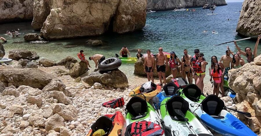 kayak route in granadella javea cave llop marí,cala en caló - Who this kayak route suits best in Jávea