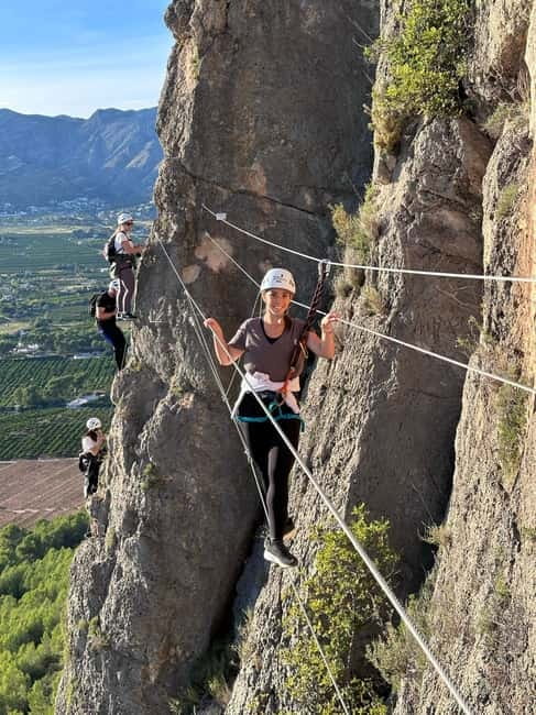 Marxuquera: La Falconera Via Ferrata - The 125-meter zipline, the moment of truth