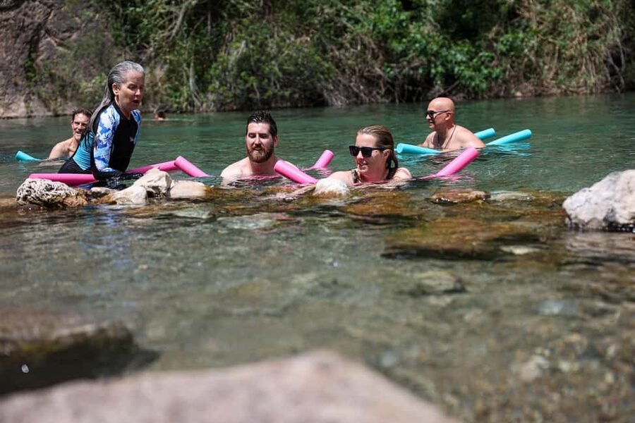 Montanejos Thermal Springs and Waterfall, food included - Meeting Point at Mestalla and the Ride Out of Town