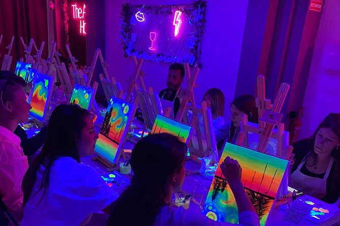 Paint a neon fluorescent picture while drinking unlimited wine - Key Highlights You Should Know Before You Go