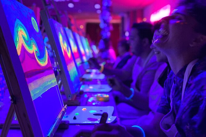 Paint a neon fluorescent picture while drinking unlimited wine - Wine While You Paint: Best Use Cases and Smart Boundaries