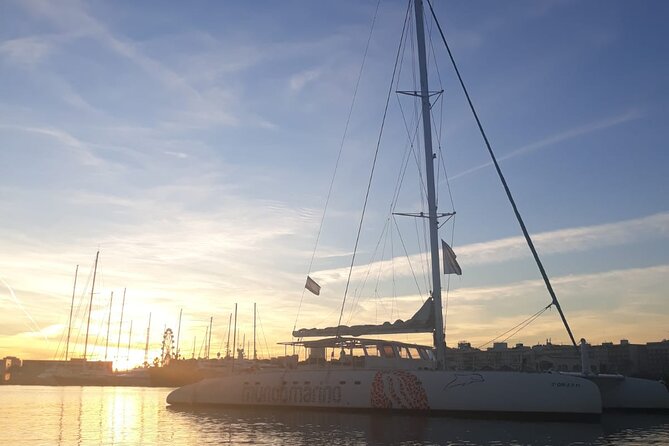 Sunset in Valencia from the Catamaran Mundo Marino - Malvarrosa by the Sea: Where You Get Your Postcard Views