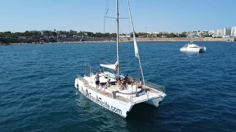 Torrevieja: Catamaran ride and sunset with swimming. - Snorkeling and paddle boards: how to get value from the equipment