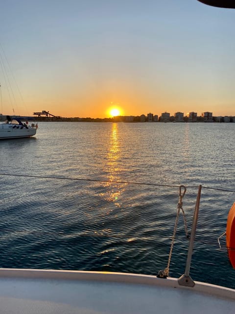 Torrevieja: Costa Blanca Catamaran Cruise - Onboard comfort: beanbags, nets, showers, and real changing space