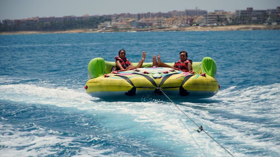 Torrevieja: Speedboat-Powered Inflatable Crazy Sofa Ride - From Marina to Open Water: What the Setup Feels Like