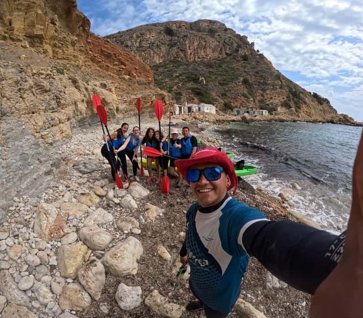 Tour kayak Moraira - Benitatxell (Cala Moraig) - Finishing at Cala Moraig, then back by Terreta van