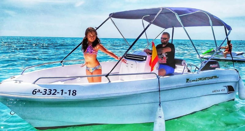 Valencia:Alquiler barco sin licencia PoblaFarnals+Beach Club - Being the captain without a nautical license (and what you still must do)