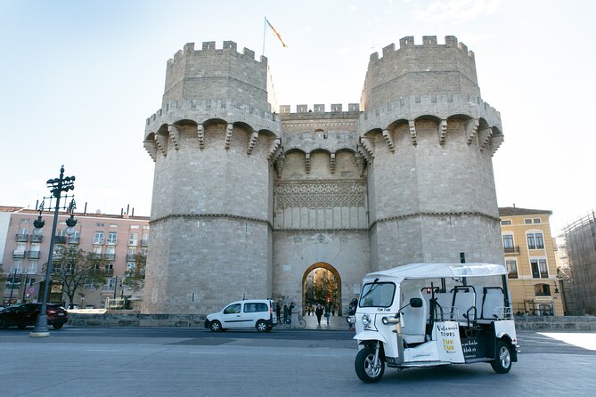 Valencia Complete Tour by Tuk Tuk - Old Town Essentials: Station Grandeur and the Torres de Quart Gate