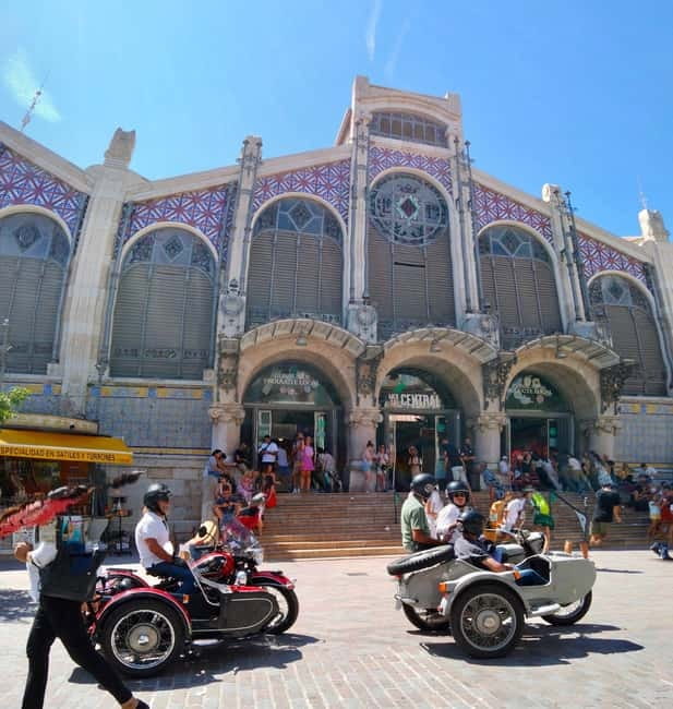 Valencia: The Highlights Tour in Vintage Sidecar - Route plan: old center to beaches, built for a 1 to 2.5 hour window