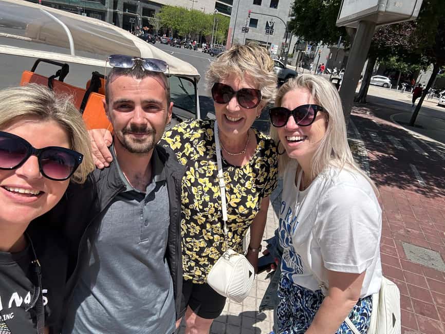 Valencia: Tuk Tuk Modern Tour - Paseo Neptuno and Arenas Beach views, without the long walk