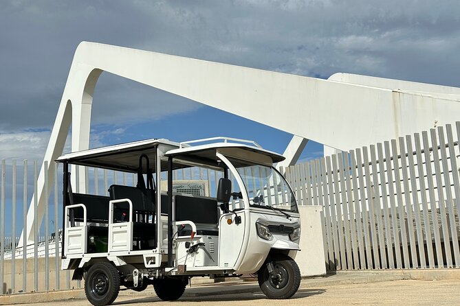 Valencia: Tuk tuk tour - Turia Gardens and the Flower-Changing Bridge You Might Catch (If Timing Helps)