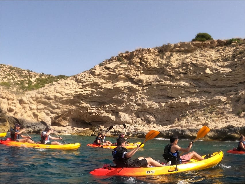 Villajoyosa: Excursión guiada en kayak con snorkel - Guides on the Day: Titled Support and Clear Instructions