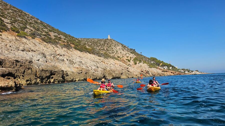 Villajoyosa: Kayak trip - Paraíso, then Bol Nou and l’Esparrelló: a shoreline tour you can actually feel